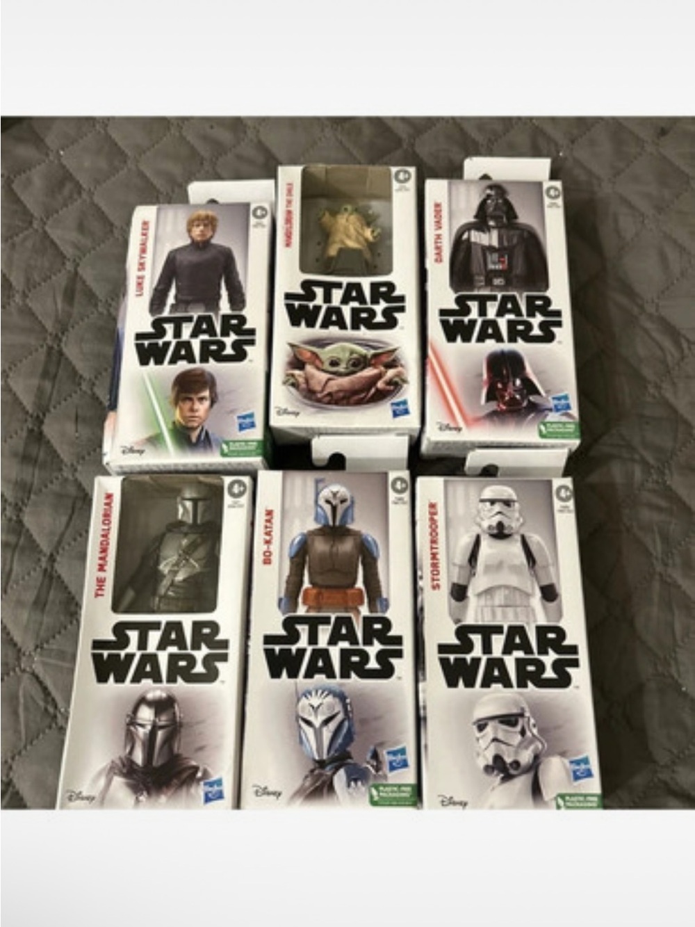 Lot of 6 Star Wars Action Figures - 6” Figures. New in original boxes
